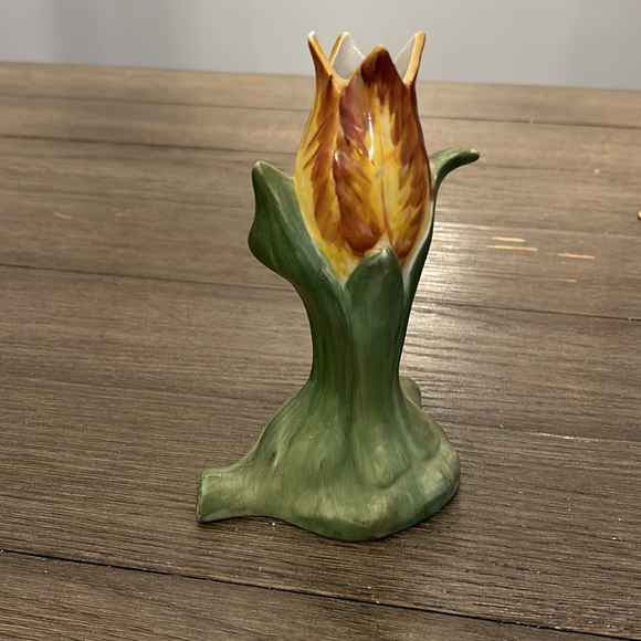 MCM tulip form vase unbranded artist signed - Picture 3 of 8